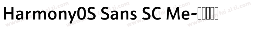 Harmony0S Sans SC Me字体转换